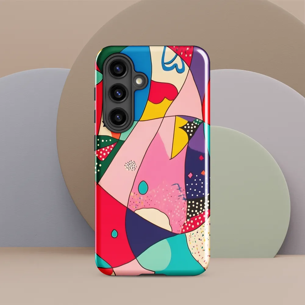 Playful Geometry in Color | Phone Case |  S24 | Tough Case | Glossy