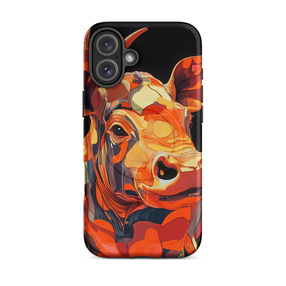 Modern Serenade: The Vibrant Cow