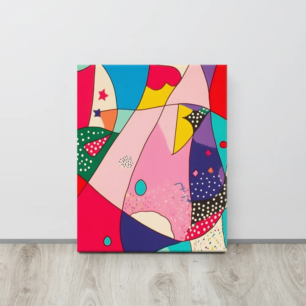 Playful Geometry in Color | Canvas | 16″×20″