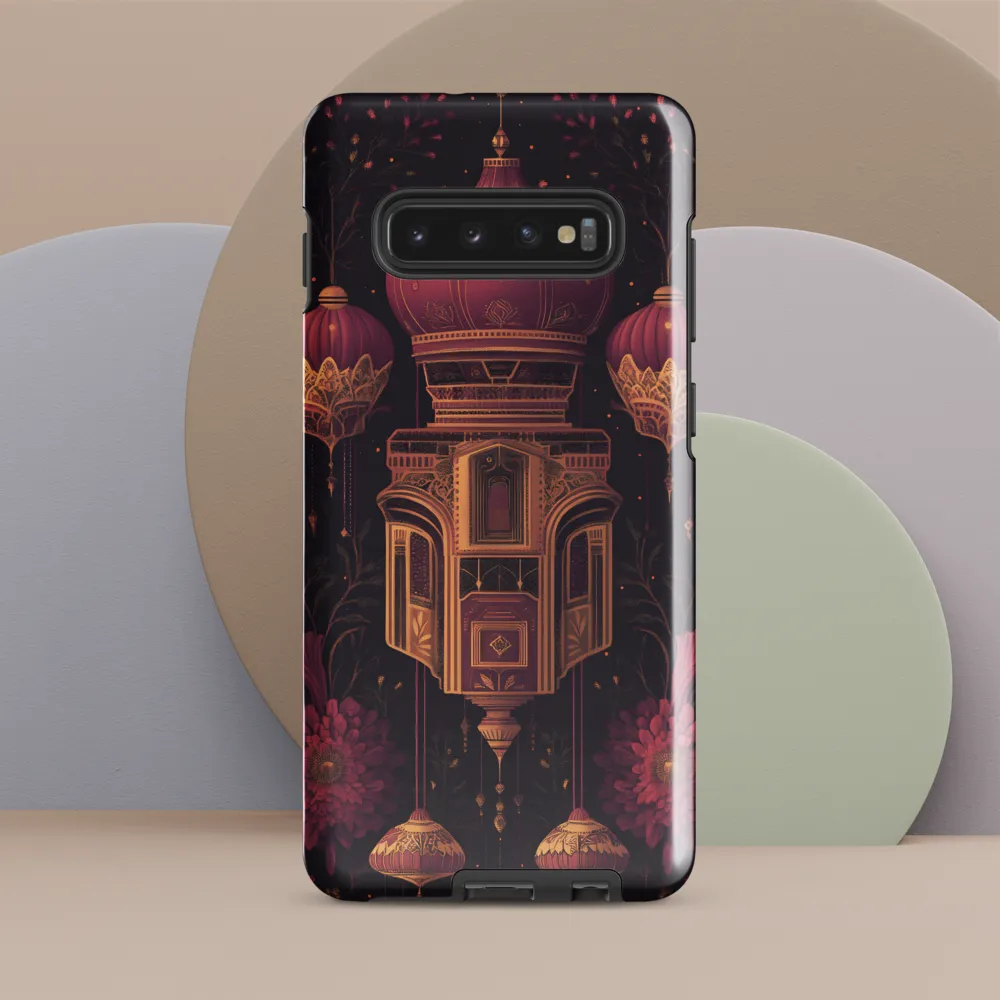 Ornate Harmony: A Digital Floral Architecture | Phone Case |  S10 Plus | Tough Case | Glossy