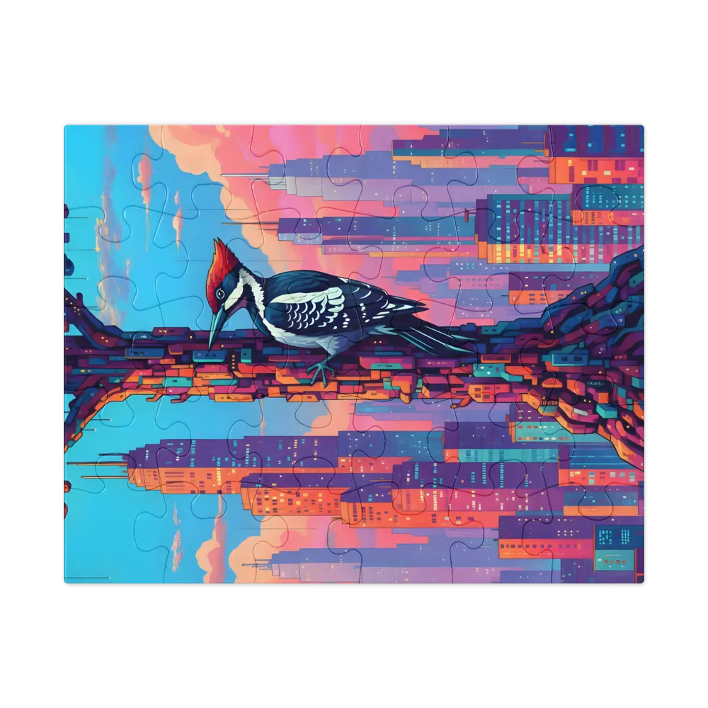 Urban Woodpecker 
 Jigsaw Puzzle in Tin Box