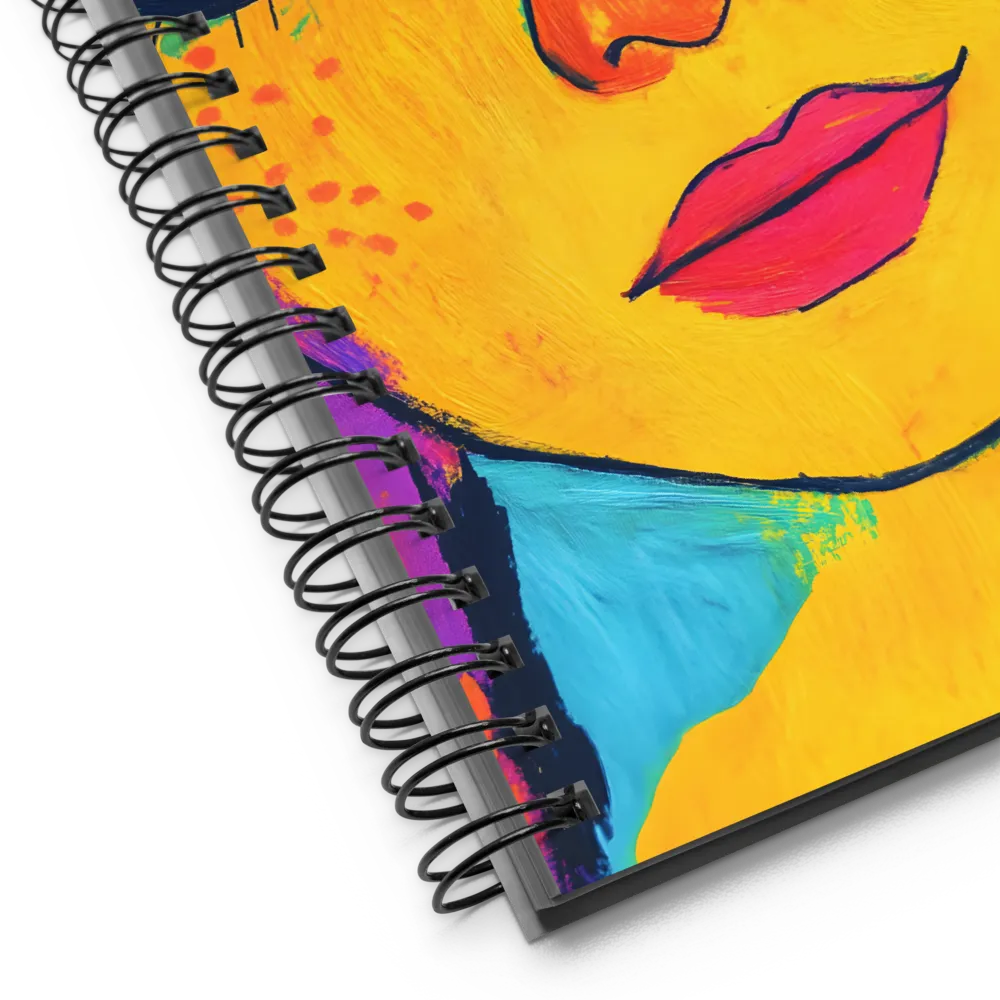 Vibrant Portrait: A Pop Art Exploration | Spiral Notebook