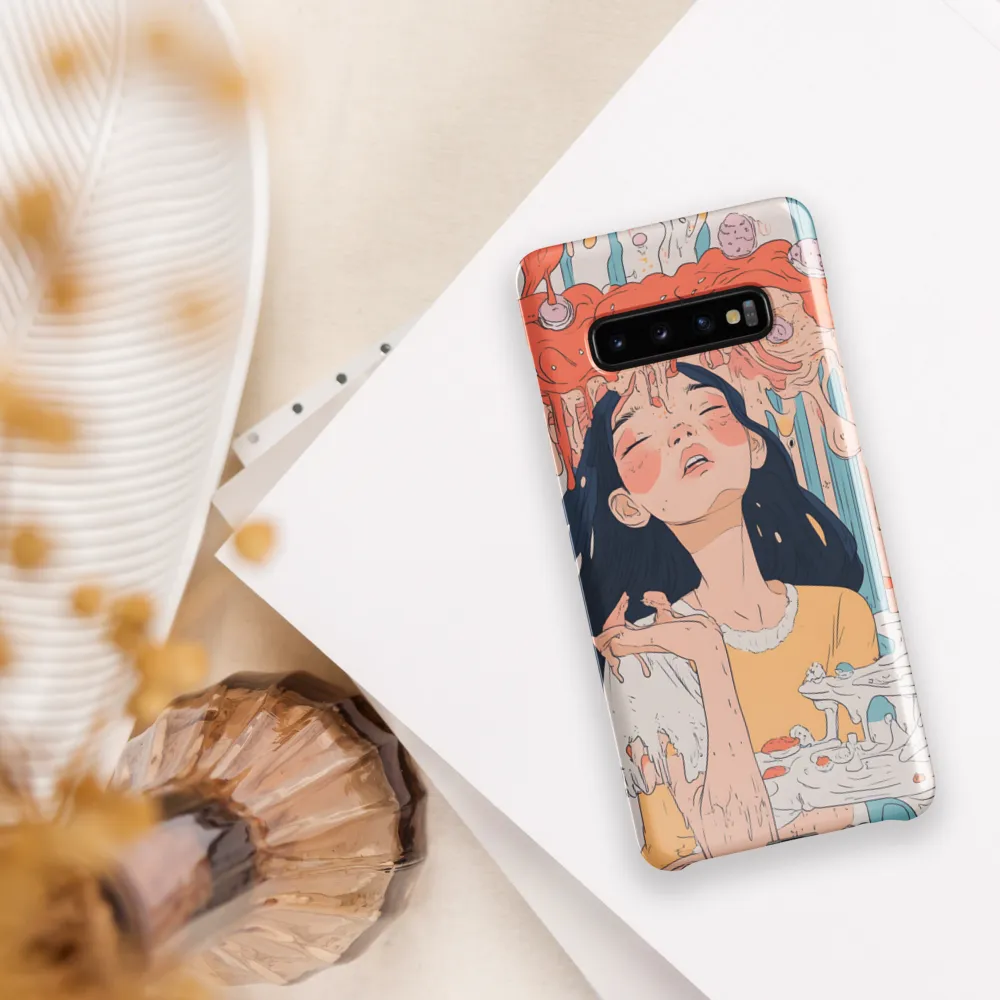 Melting Dreams: A Whimsical Indulgence | Phone Case |  S10 Plus | Snap Case | Glossy