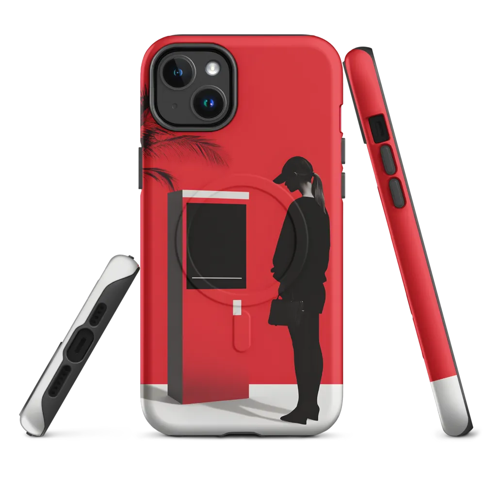 Contemplation in Red | Phone Case |  14 Plus | MagSafe® Tough Case | Matte