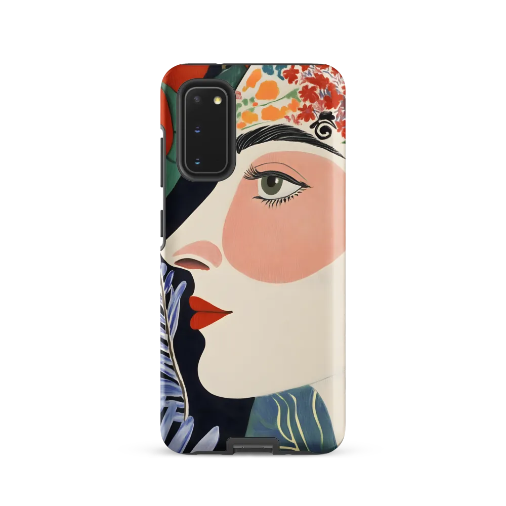 Floral Serenade: A Modern Portrait