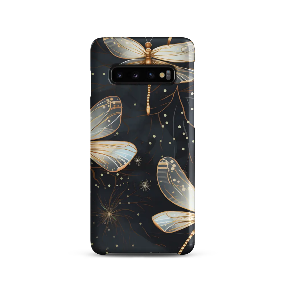 Ethereal Dance: Dragonflies in a Midnight Garden
