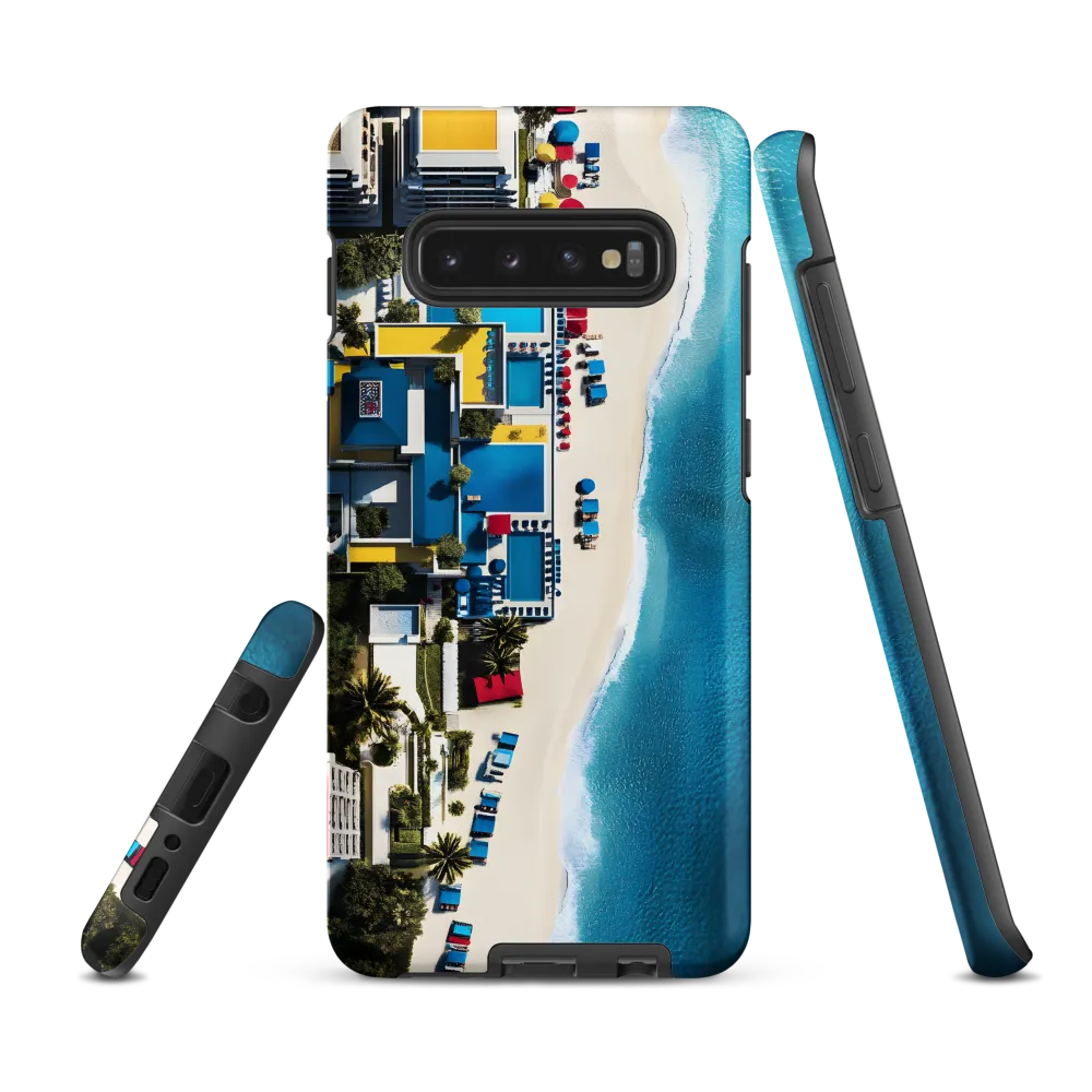 Coastal Harmony: An Aerial Oasis | Phone Case |  S10 Plus | Tough Case | Matte