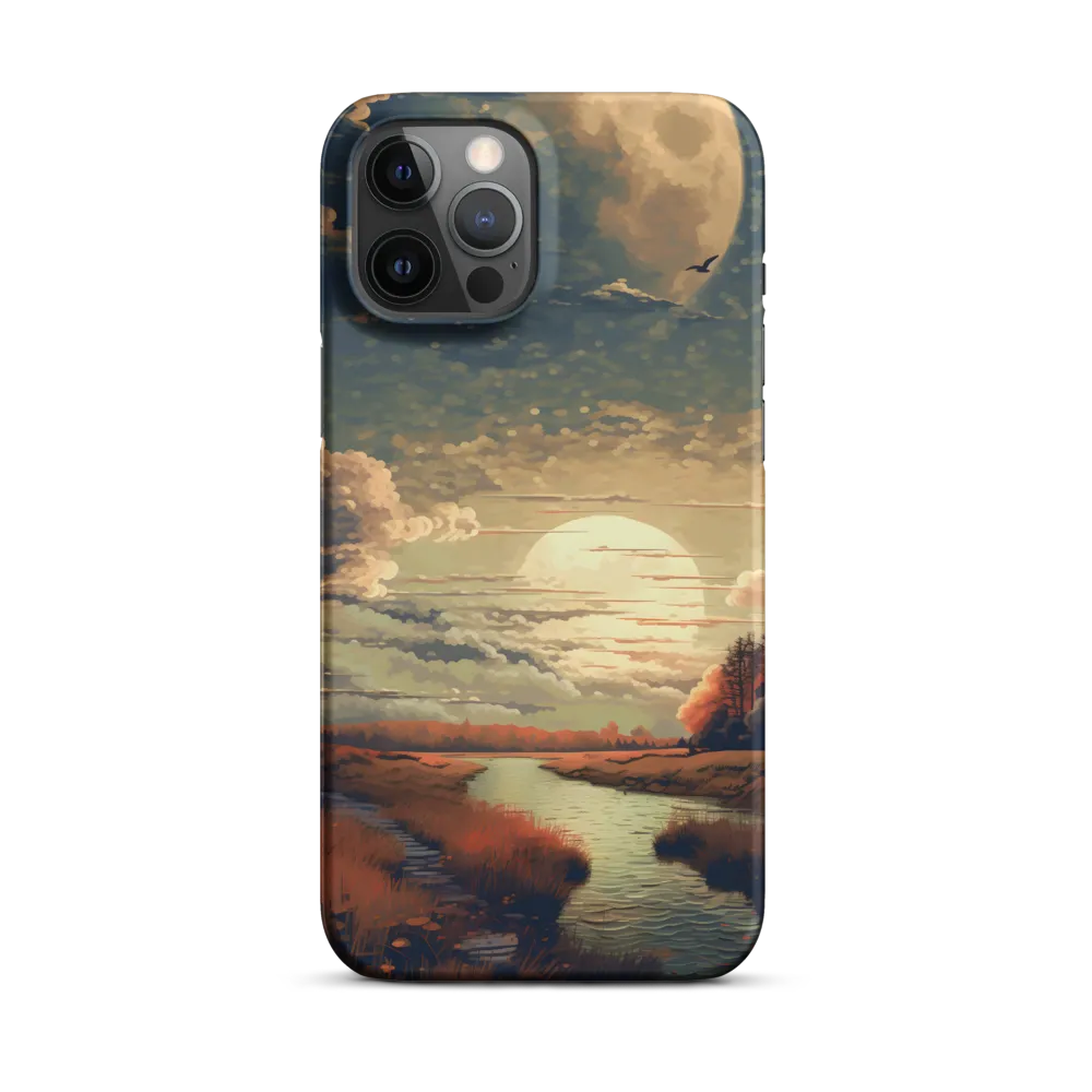 Whispers of Dusk: A Tranquil River Landscape