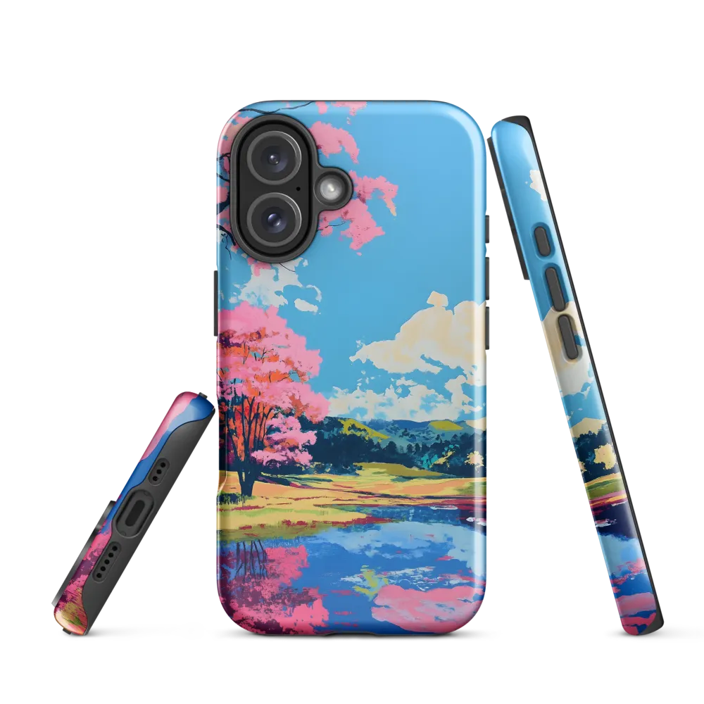 Reflections of a Pink Dreamscape | Phone Case |  16 | Tough Case | Glossy