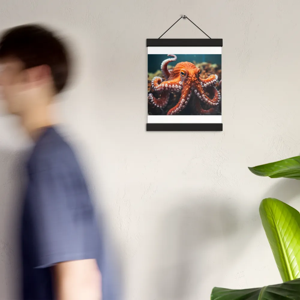 Curious Depths | Poster With Black Wood Hanger | 8″×10″