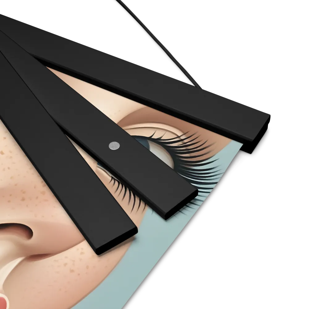 Intriguing Elegance | Poster With Black Wood Hanger | 12″×12″