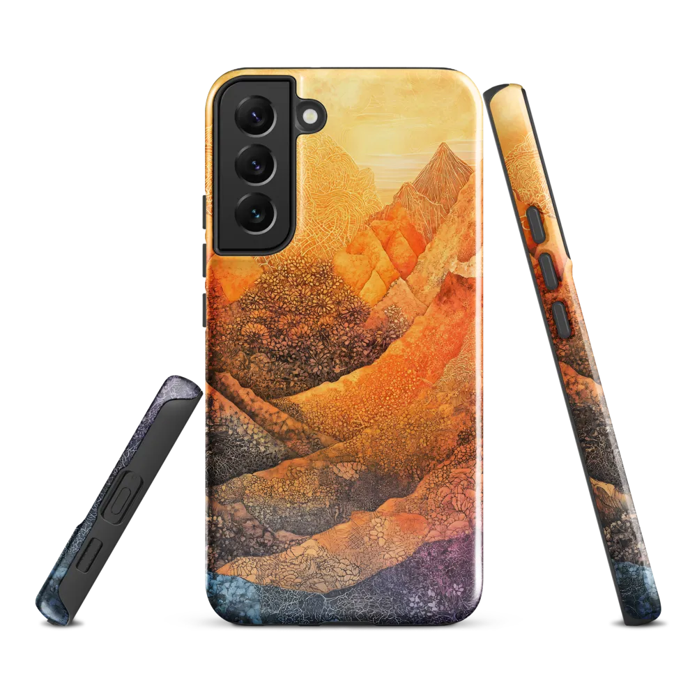 Serene Peaks of Color