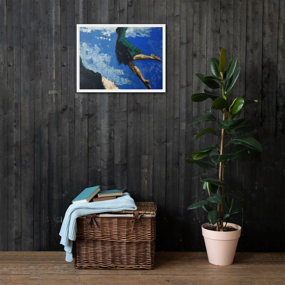 Boundless Ascent | Canvas with White Frame | 18″×24″
