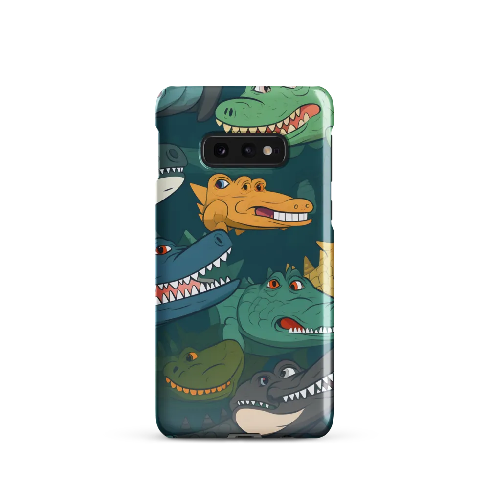 Cheerful Crocodilian Parade | Phone Case |  S10e | Snap Case | Glossy
