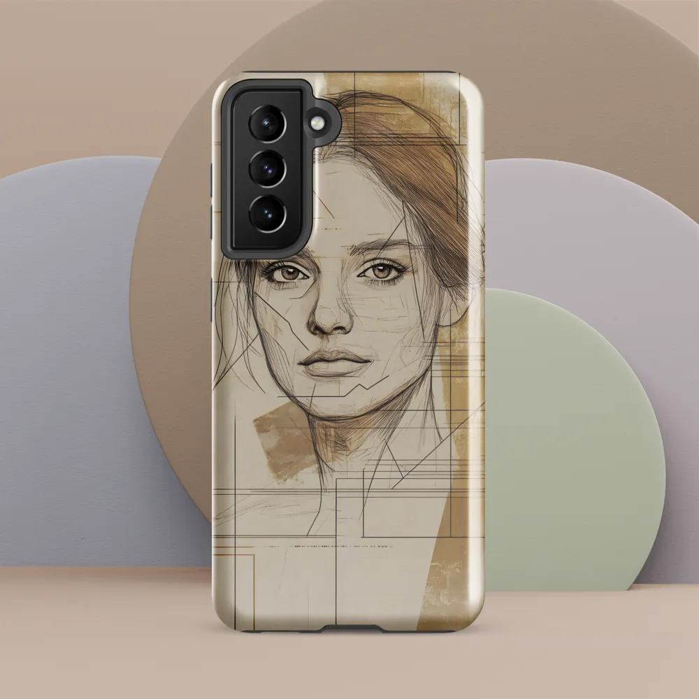 Geometric Elegance: A Modern Portrait