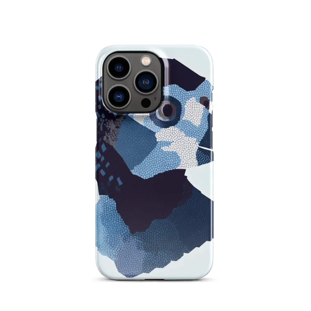 Abstract Avian Portrait in Blue
