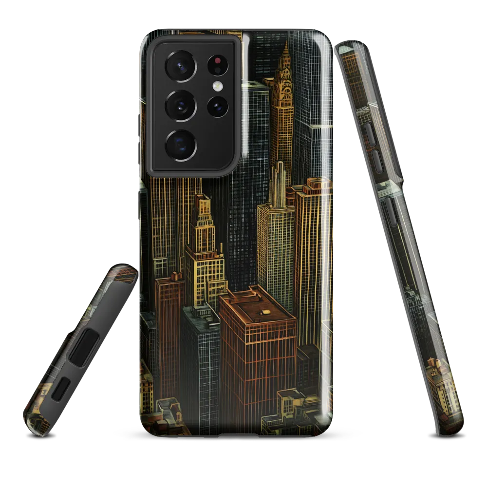 Urban Elegance: A Golden Cityscape