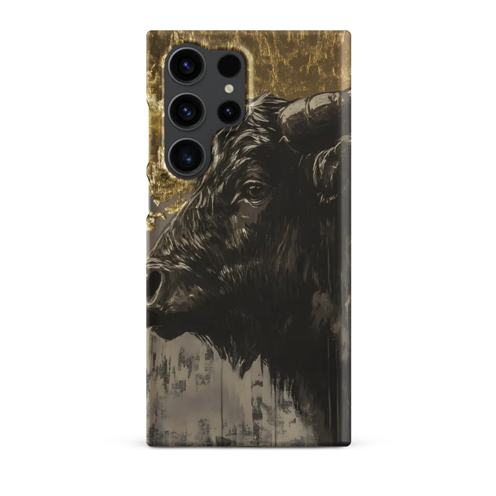 Majestic Bull Against the Golden Horizon