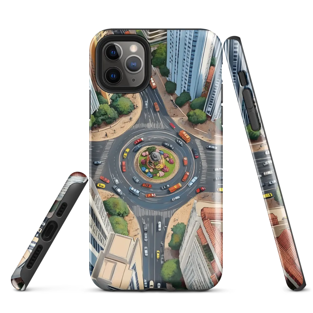 Urban Symphony: Aerial Vision of City Life | Phone Case |  11 Pro Max | Tough Case | Glossy