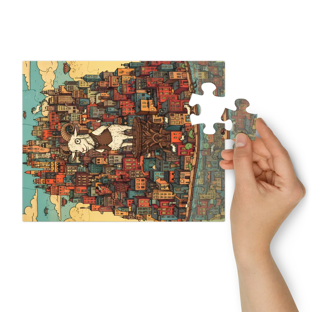 City Guardian 
 Jigsaw Puzzle in Tin Box