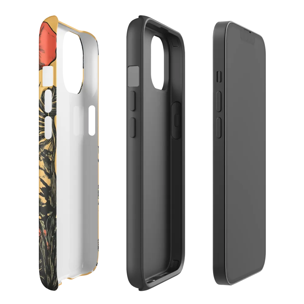 Floral Majesty: The Elephant's Sanctuary | Phone Case |  14 | Tough Case | Matte