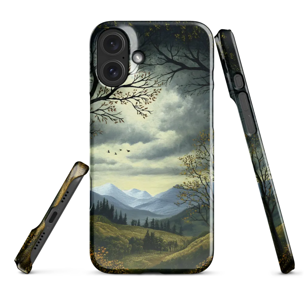 Nature's Embrace: A Tranquil Mountain Landscape | Phone Case |  16 Plus | Snap Case | Glossy
