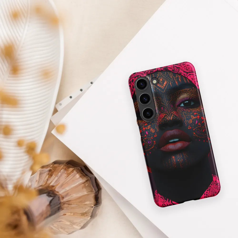 Neon Adornments: A Portrait of Cultural Expression
