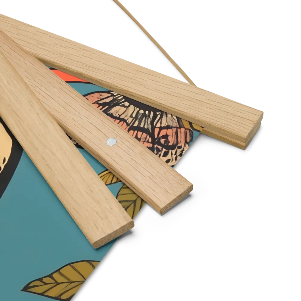 Tropical Majesty: The Toucan at Rest | Poster With Oak Wood Hanger | 14″×14″