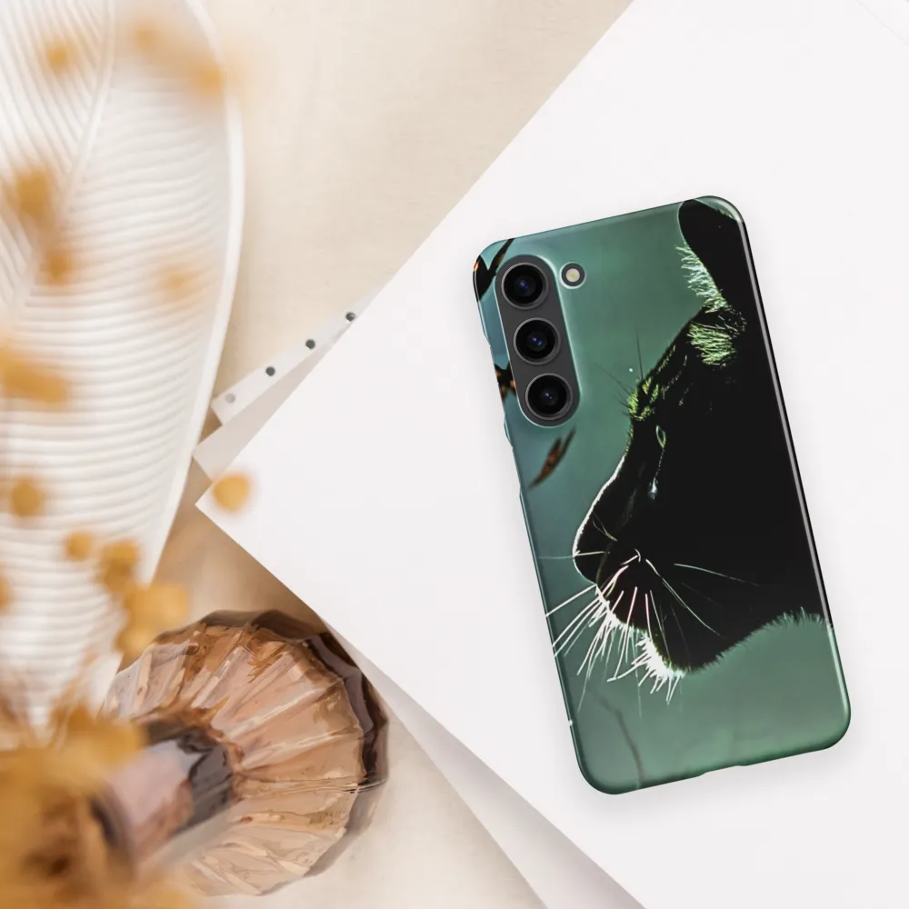 Mystical Encounter: Cat and Butterflies | Phone Case |  S23 Plus | Snap Case | Glossy