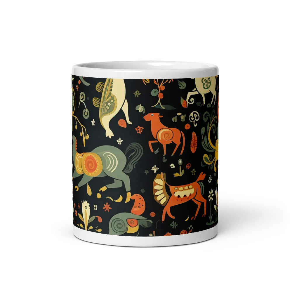 Whimsical Forest: A Folk Art Journey | Mugs | Multiple Sizes & Colors