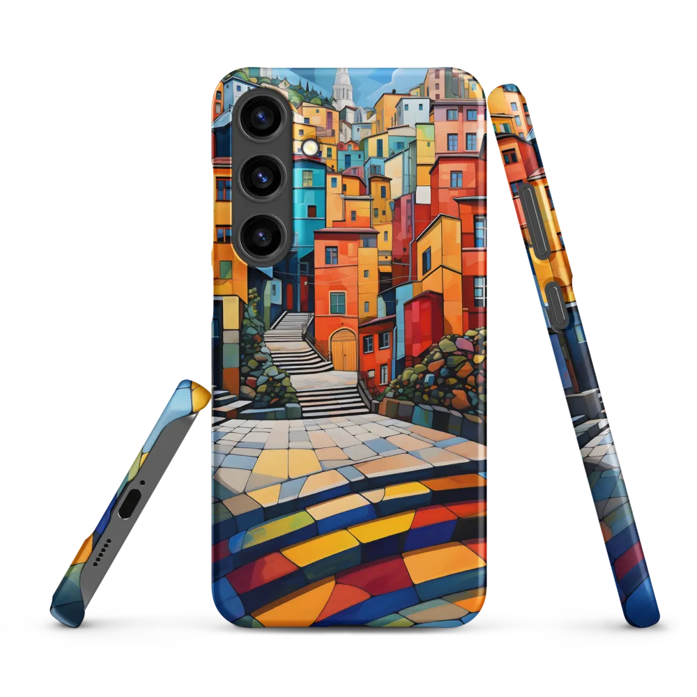 Vibrant Village: A Cubist Journey