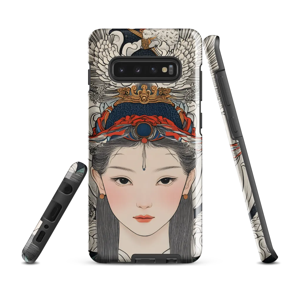 Serenity in Myth: A Traditional Portrait | Phone Case |  S10 Plus | Tough Case | Glossy