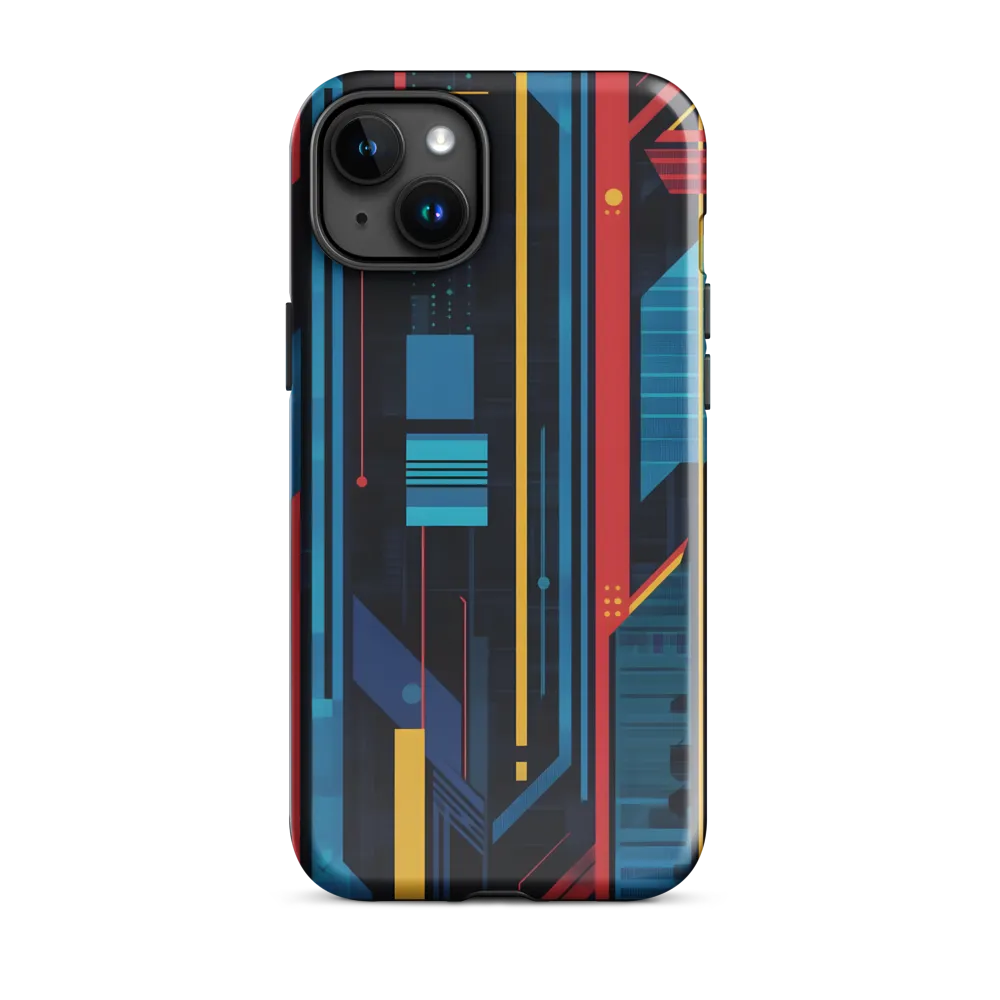 Symphony of Lines | Phone Case |  15 Plus | Tough Case | Glossy