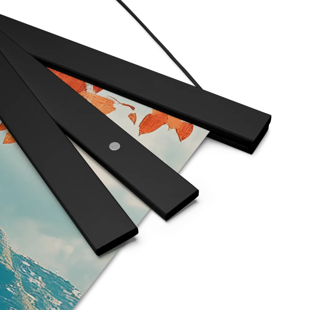 Elysian Waterscape | Poster With Black Wood Hanger | 18″×18″