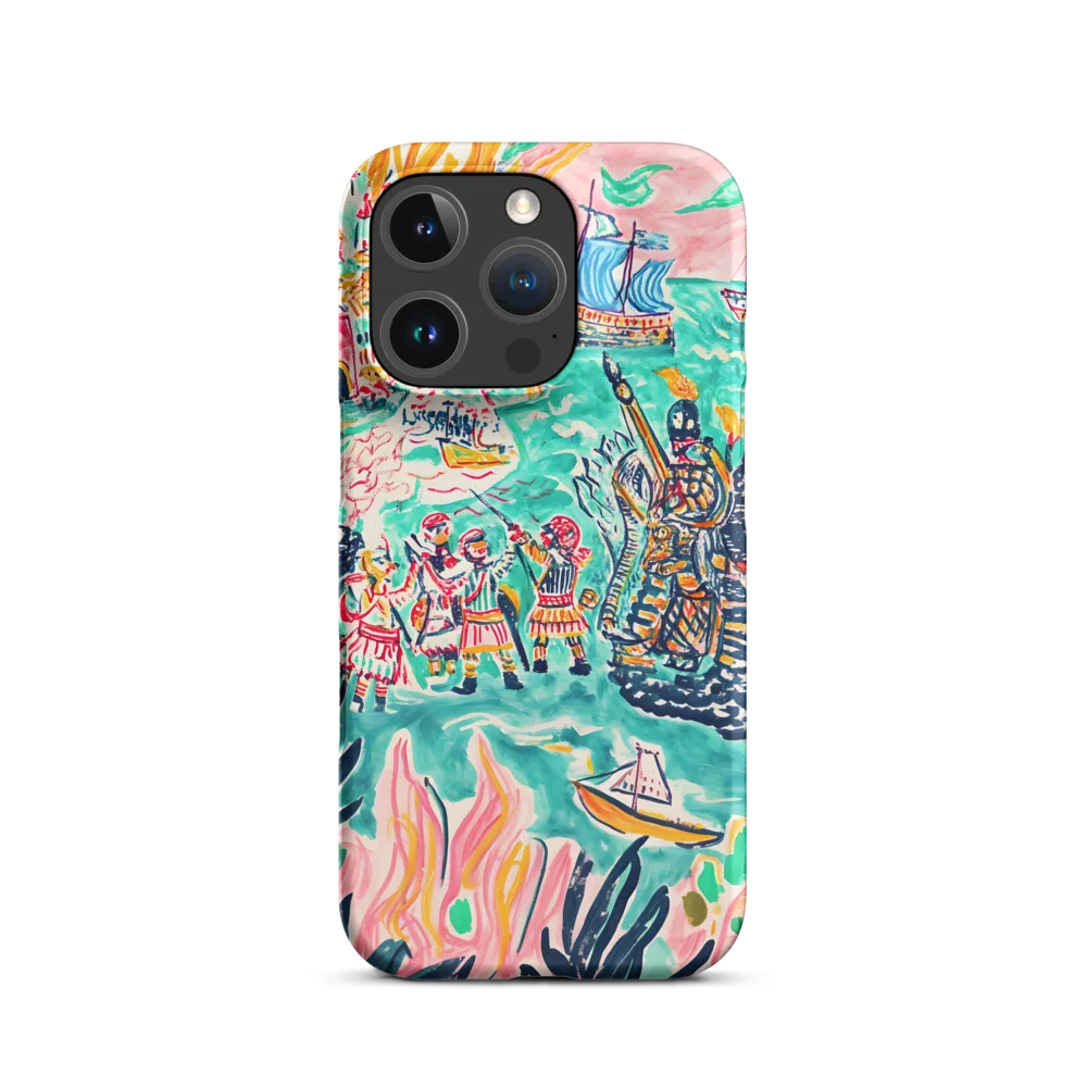 Battle on the Fiery Sea | Phone Case |  16 Pro | Snap Case | Matte