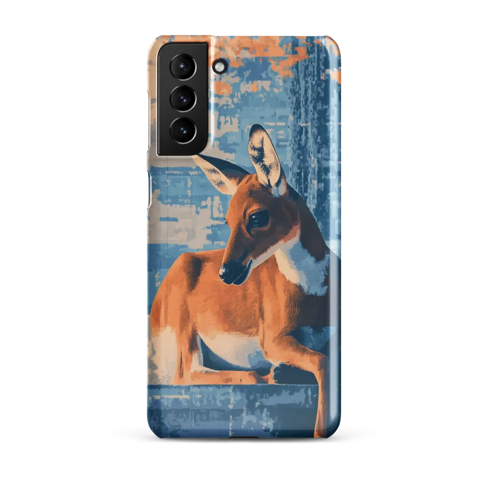 Serenity in Color: The Reclining Deer | Phone Case |  S21 Plus | Snap Case | Glossy