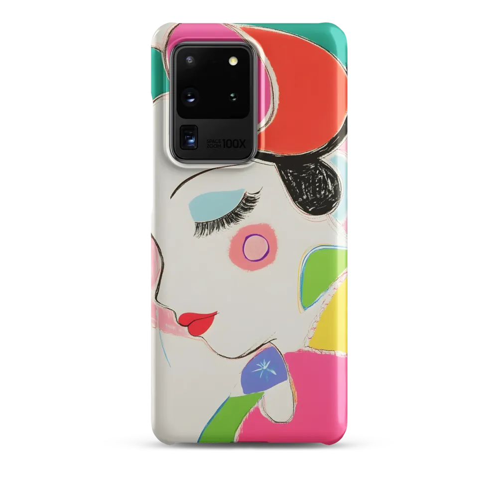 Whimsical Portrait in Colorful Abstraction
