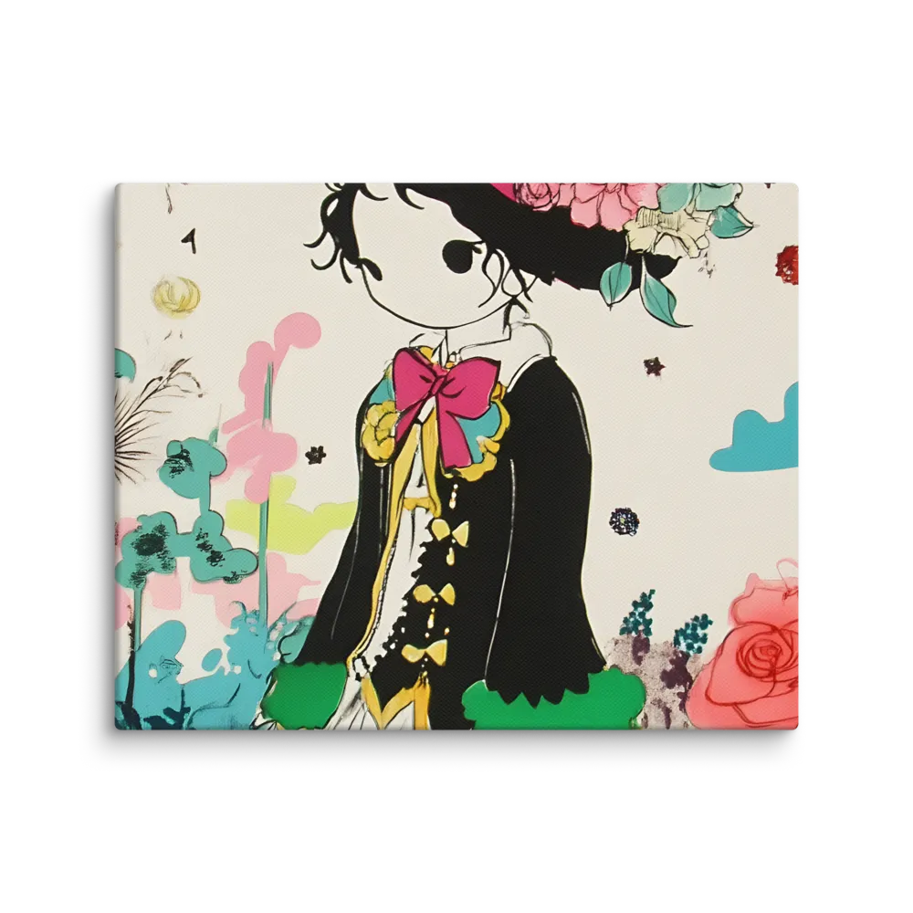 Whimsical Garden Reverie | Canvas | 8″×10″
