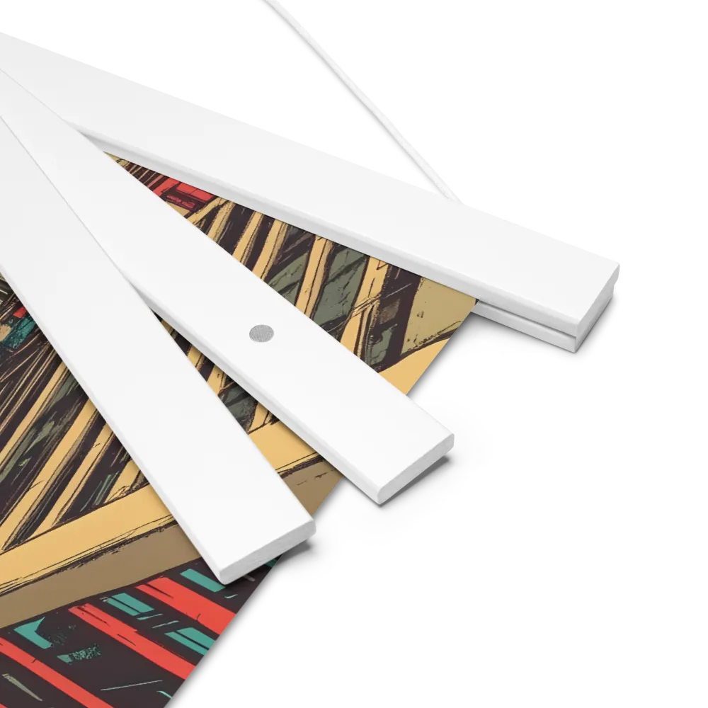 Urban Symphony | Poster With White Wood Hanger | 10″×10″