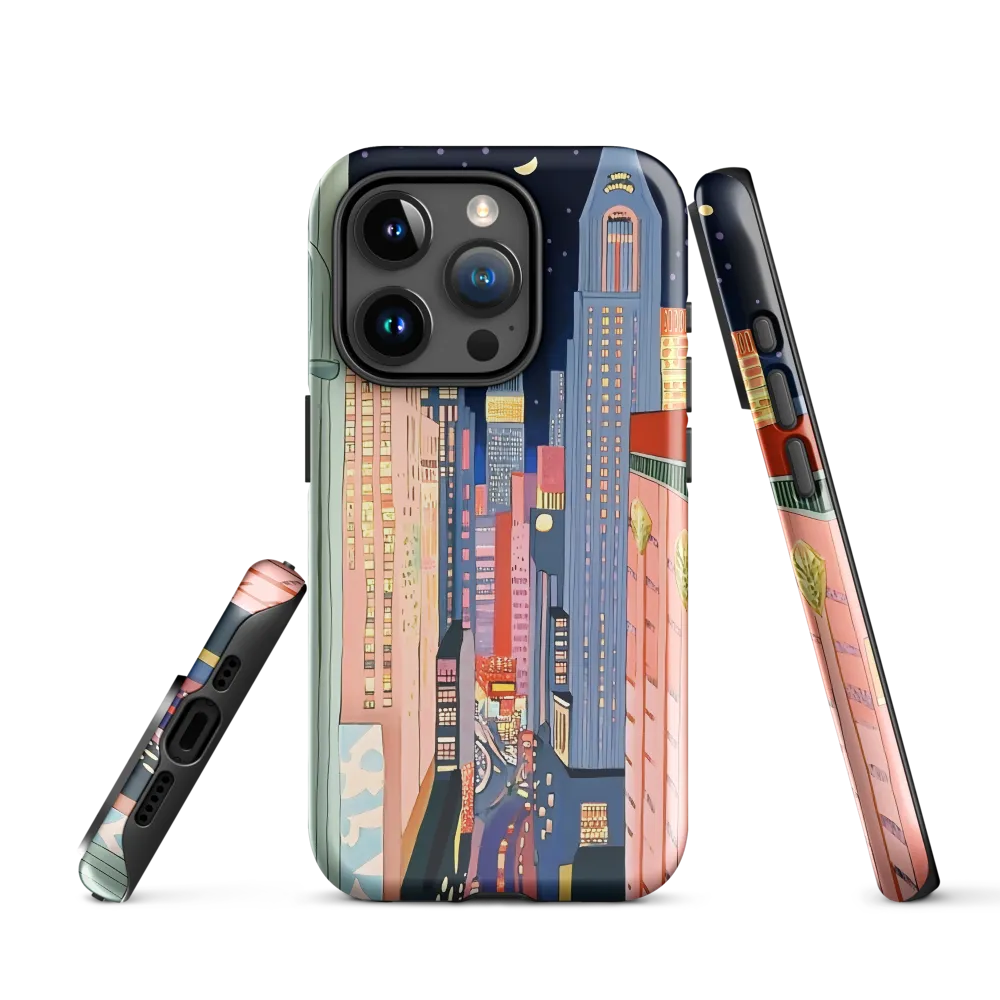 Urban Dreamscape: A Pop Art Night | Phone Case |  15 Pro | Tough Case | Glossy