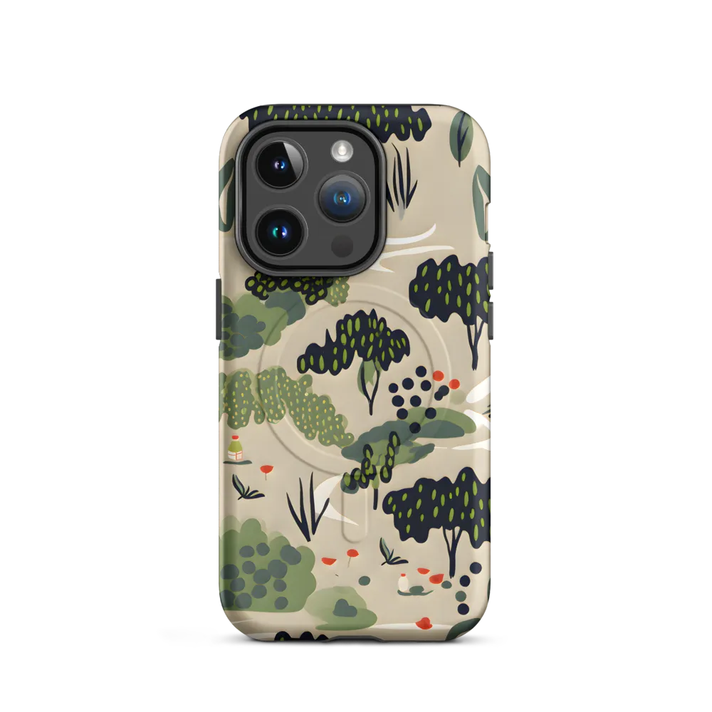 Harmony in Nature: A Whimsical Tapestry | Phone Case |  14 Pro | MagSafe® Tough Case | Matte