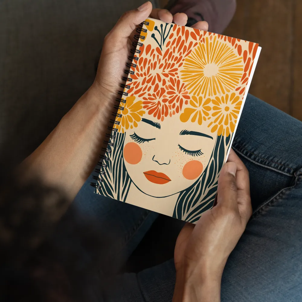 Serenity in Bloom | Spiral Notebook