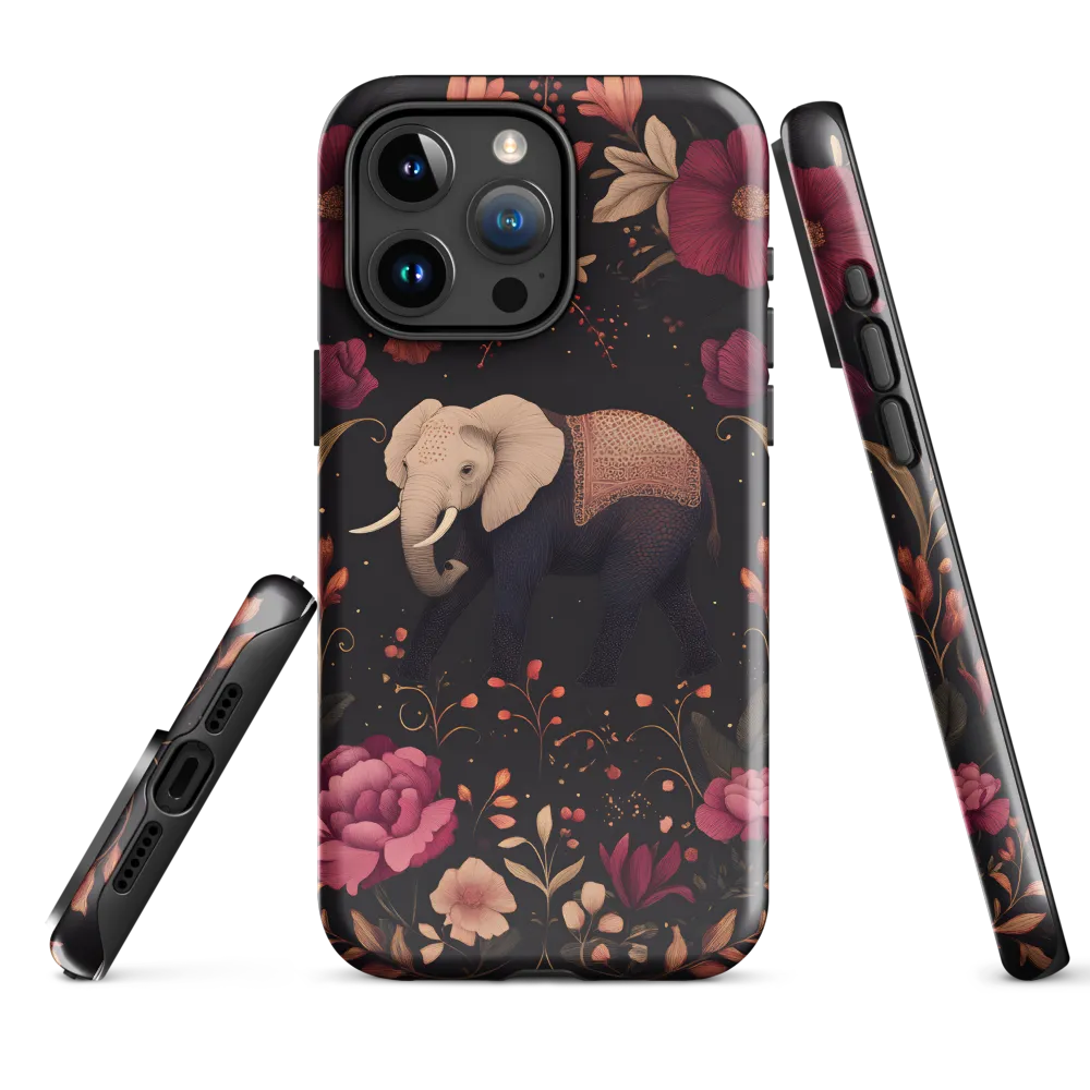 Whispers of the Wild: Elephants and Blooms
