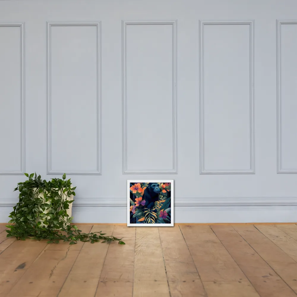 Harmony of Nature and Geometry | Poster with White Frame | 12″×12″