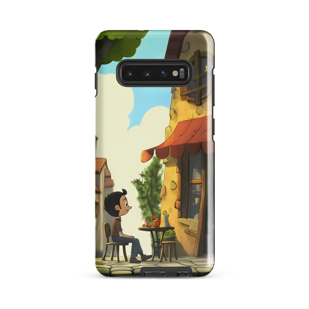 A Moment of Wonder at the Cafe | Phone Case |  S10 Plus | Tough Case | Glossy