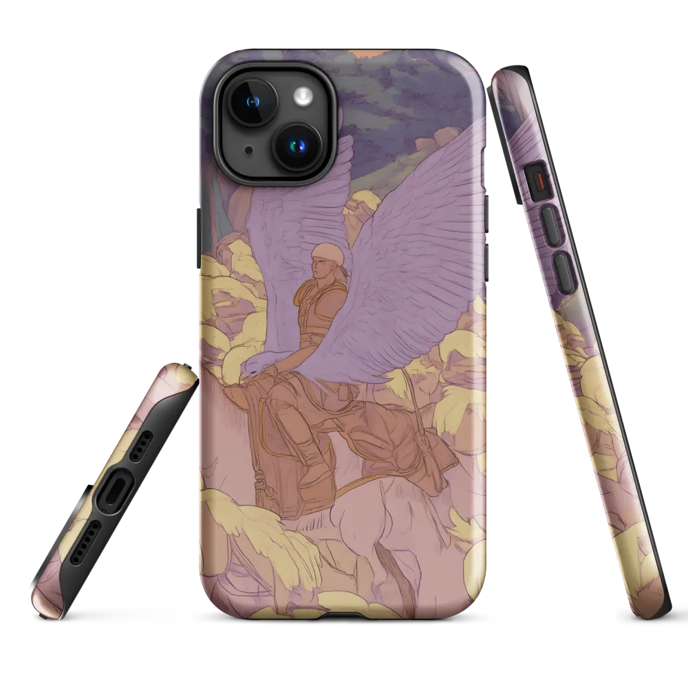 The Winged Guardian | Phone Case |  15 Plus | Tough Case | Glossy