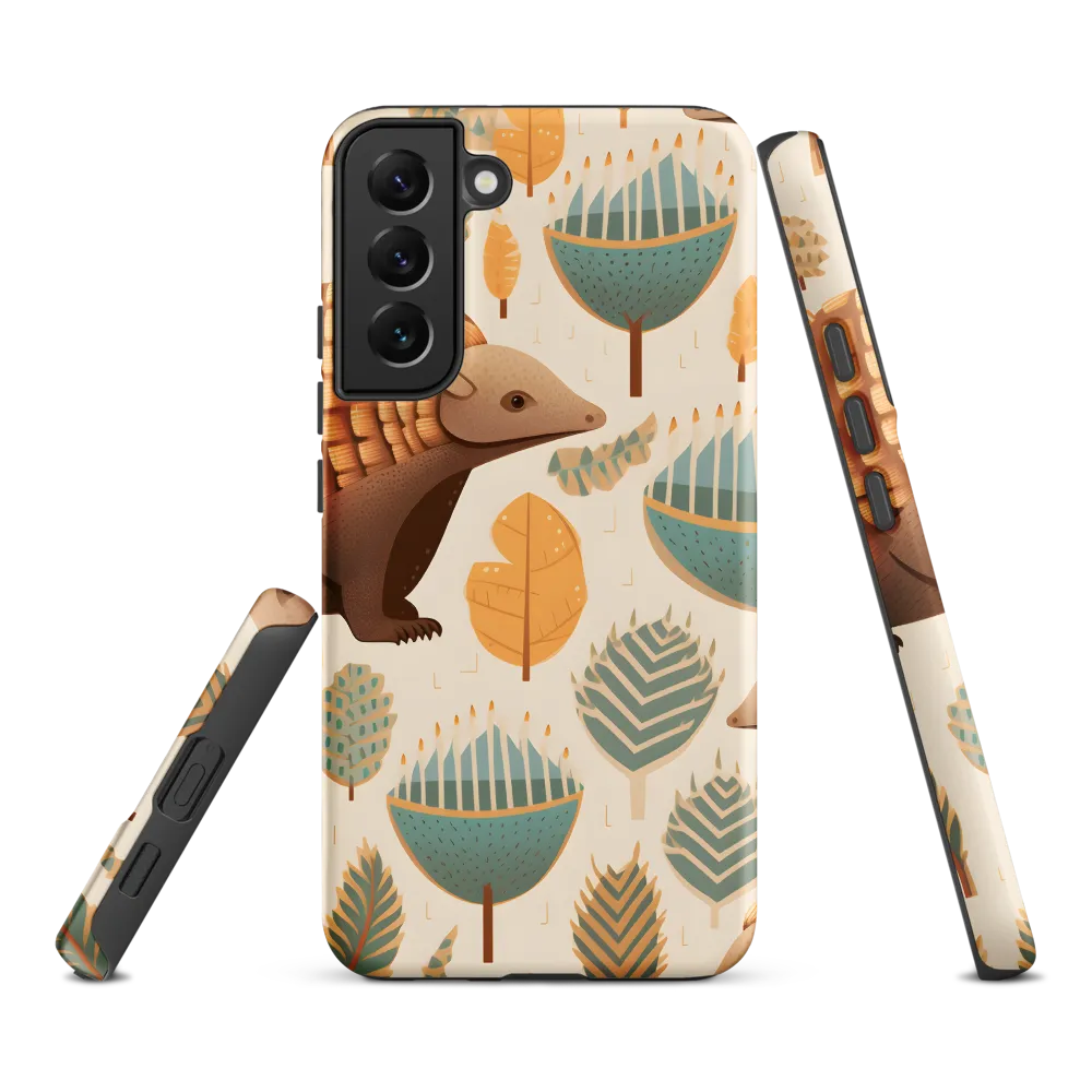 Pangolins in a Whimsical Habitat