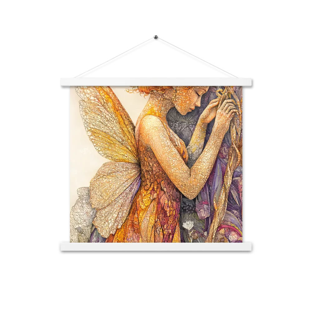 Whispers of the Frosted Meadow | Poster With White Wood Hanger | 18″×18″