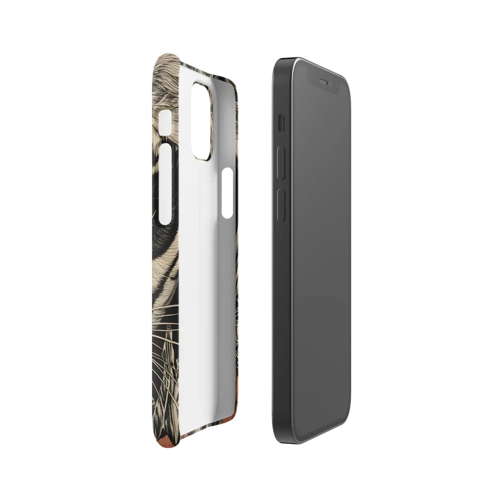 Feline Majesty: The Human-Leopard Connection | Phone Case |  12 Mini | Snap Case | Matte
