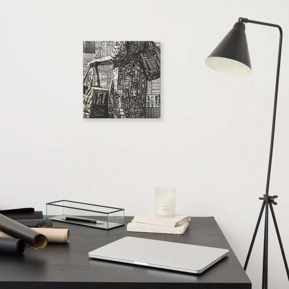 Urban Reflections: A Shopping Narrative | Canvas | 12″×12″